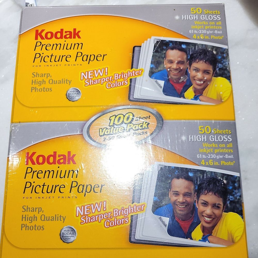 Kodak Premium Picture Paper High Gloss 100 Sheets